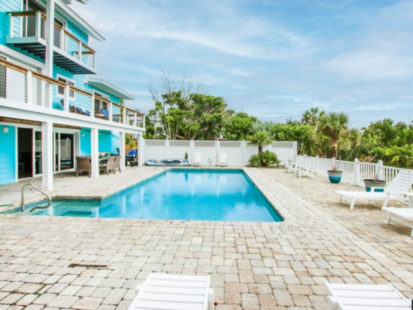 Captiva Island Vacation Rental with 6 Bedrooms & Pool Deeded Beach Access 4 Min Stroll Away